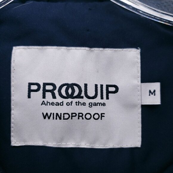 NWT PROQUIP  Blue 1/4 Zip Golf Pullover Windproof Half Sleeve Ultralite MEDIUM - Picture 11 of 13